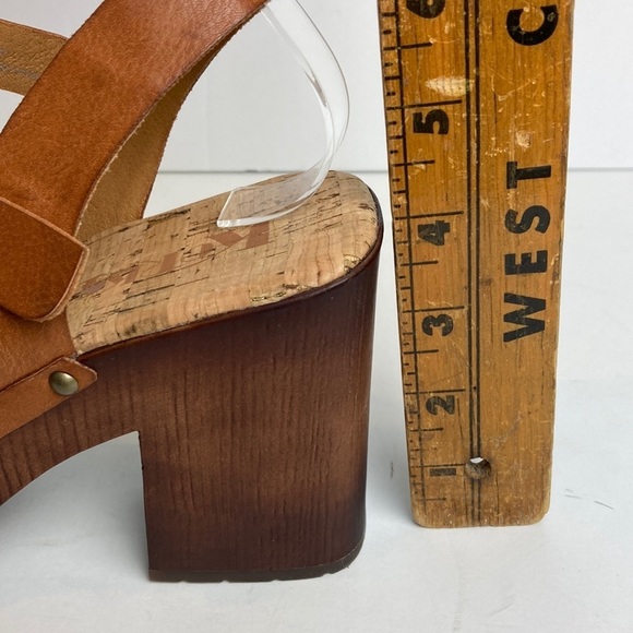Korks Whitney Platform Sandals Sz 10 Fisherman Studded Heeled Boho Vacation - Picture 11 of 16